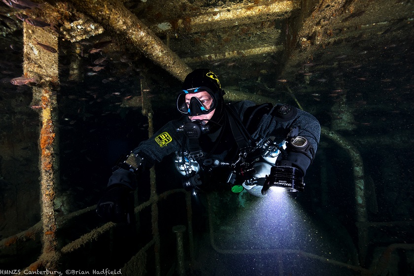 Sidemount Diving Canterbury Wreck Engine Room