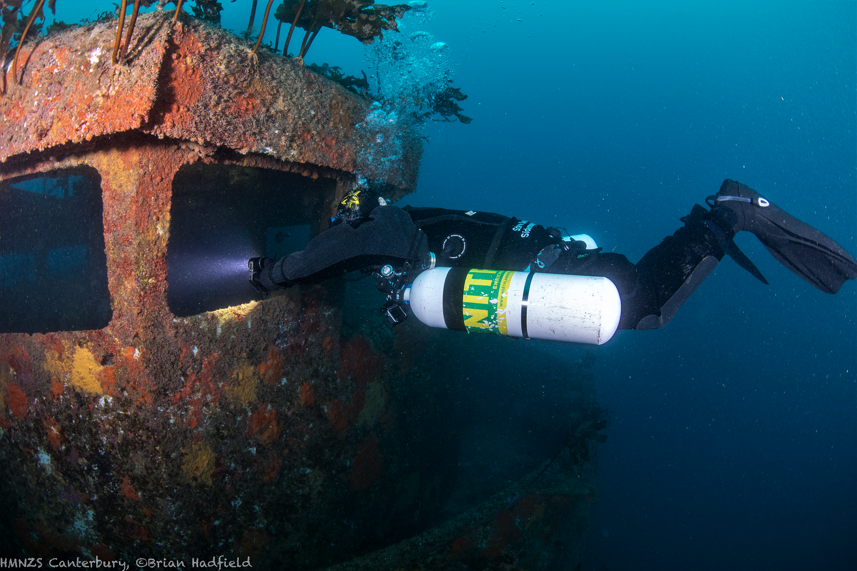 Sidemount Penetration Canterbury Wreck Bridge