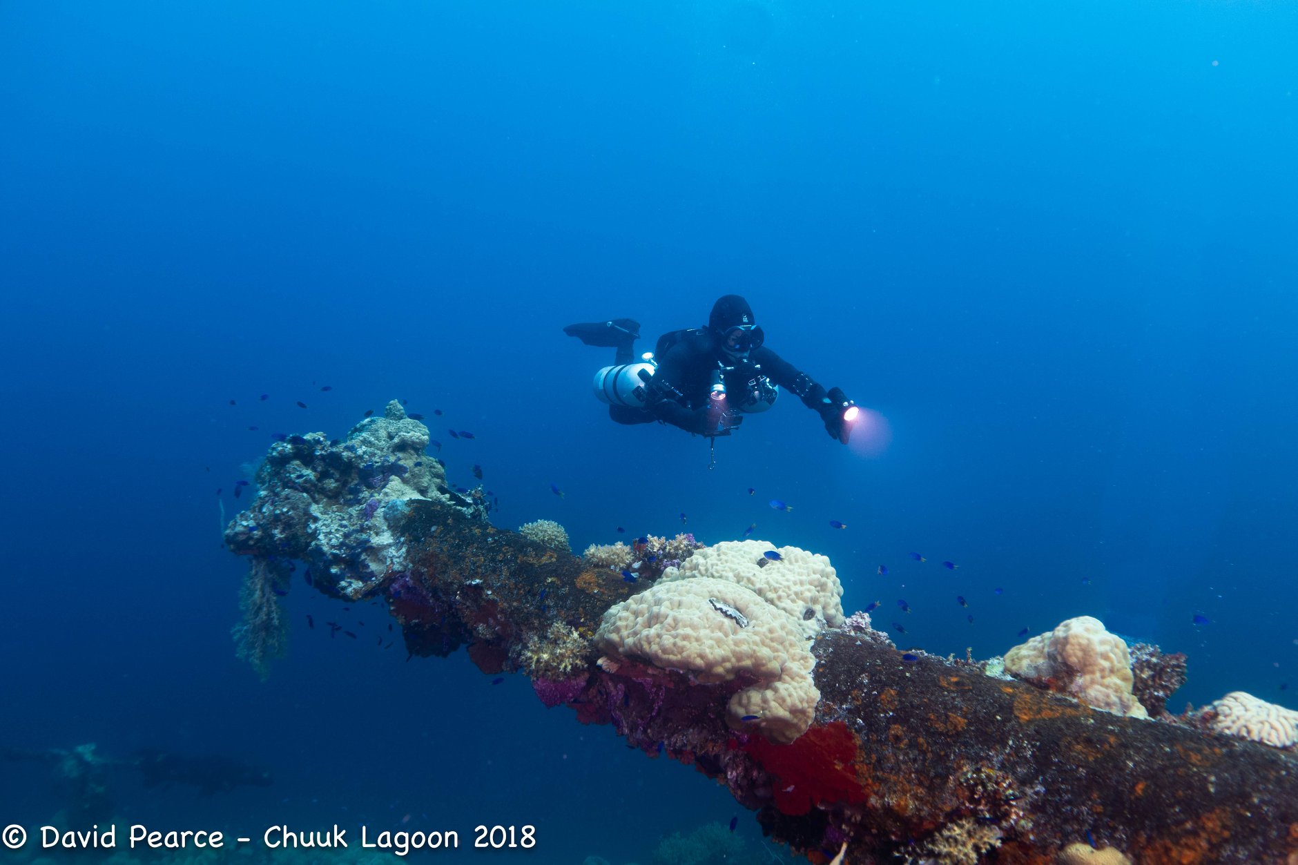 Bow Gun Fujikawa Maru, Truk Lagoon