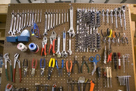 Actual picture of how I dream our tools will be organized.