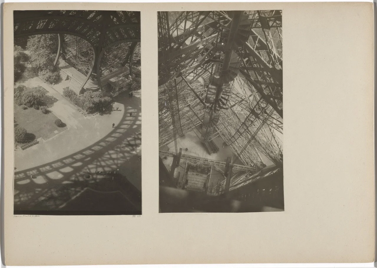 Josef Albers. Eiffel Tower, Paris. 1929/1932 . Gelatin silver prints mounted to board, overall 11 5/8 × 16 3/8" (29.5 × 41.6 cm). The Museum of Modern Art, New York. Acquired through the generosity of Jo Carole and Ronald S. Lauder, and Jon L. Stryker. © 2017 The Josef and Anni Albers Foundation / Artists Rights Society (ARS), New York
