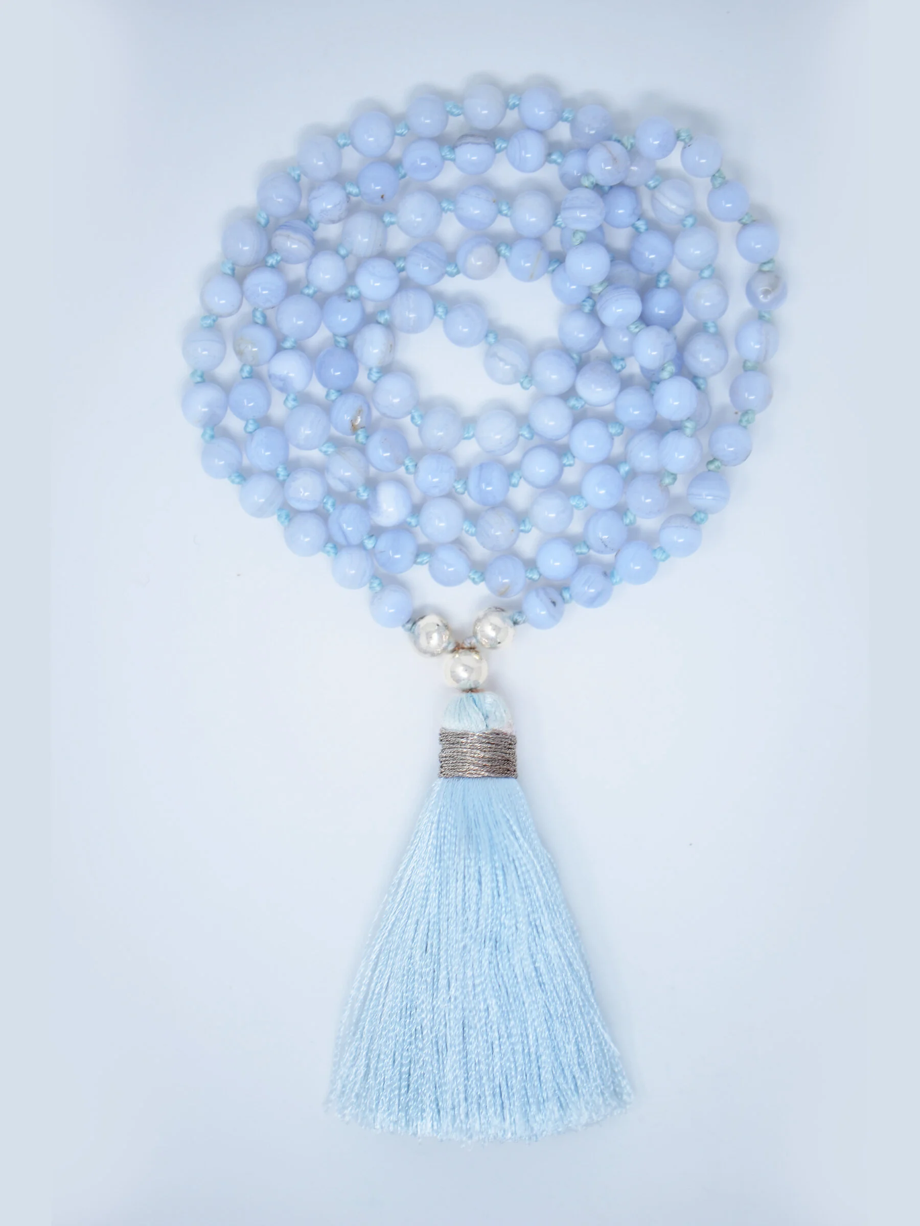 I am Bliss Mala - Blue Lace Agate  