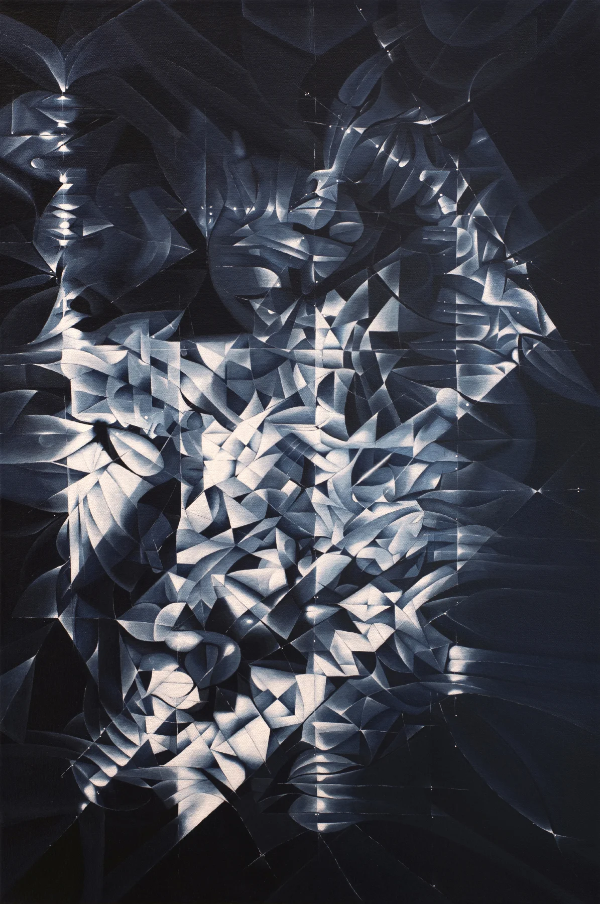 Fear in the Dark , 2014 Acrylic on canvas 30 x 20 inches