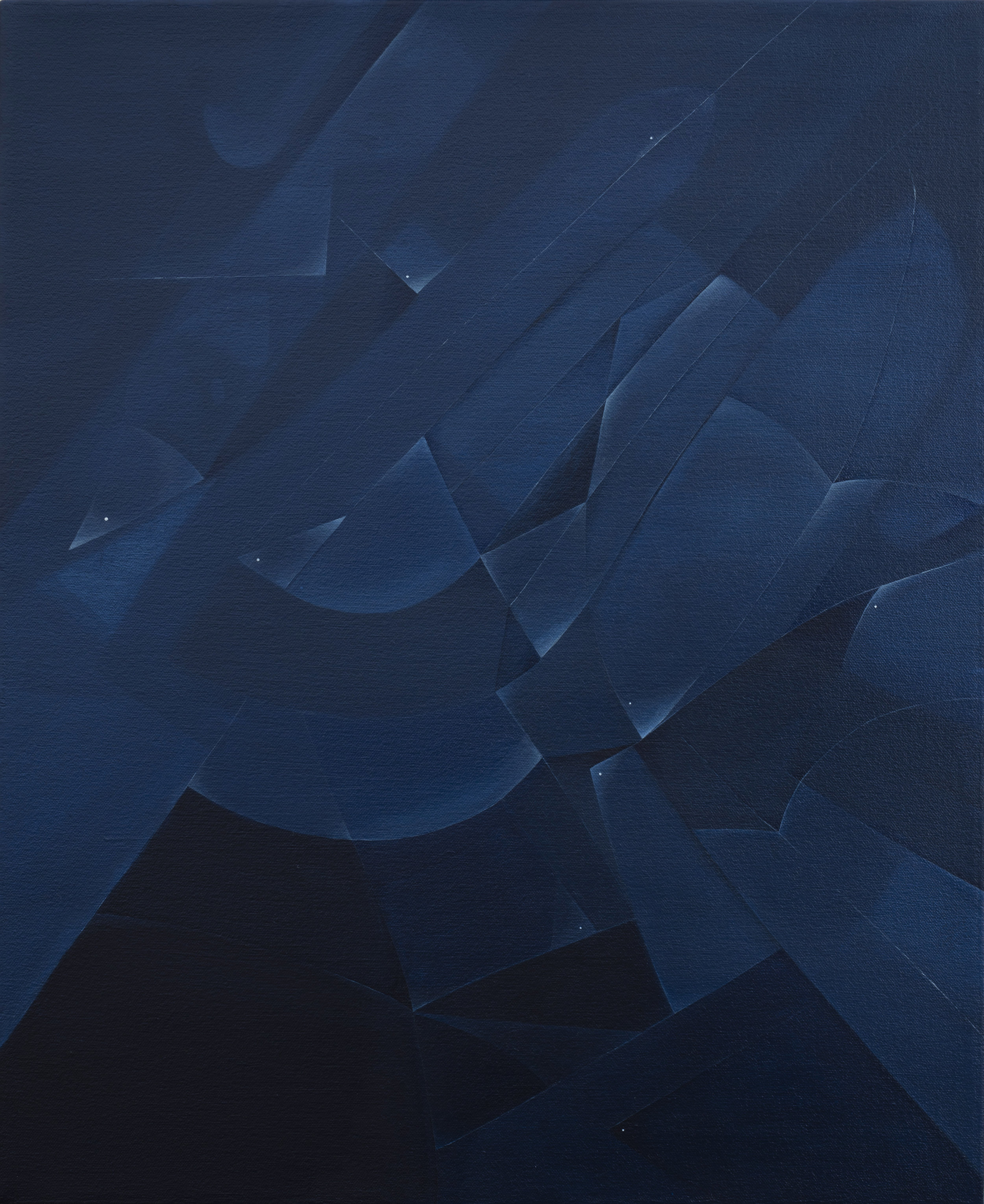   Blue Brooklime , 2018 Acrylic on canvas 22 x 18 inches 