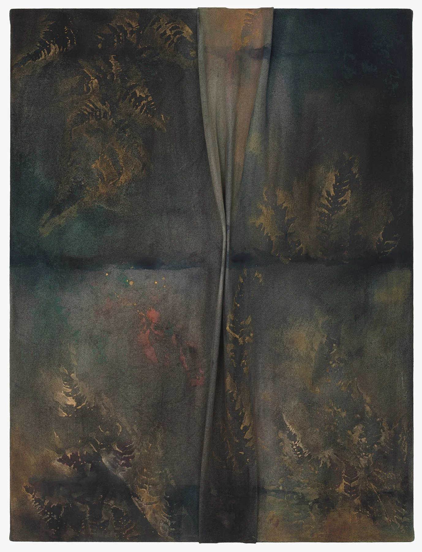 A Night Like This , 2025 earth pigments and acrylic on stitched canvas 24 x 18 inches