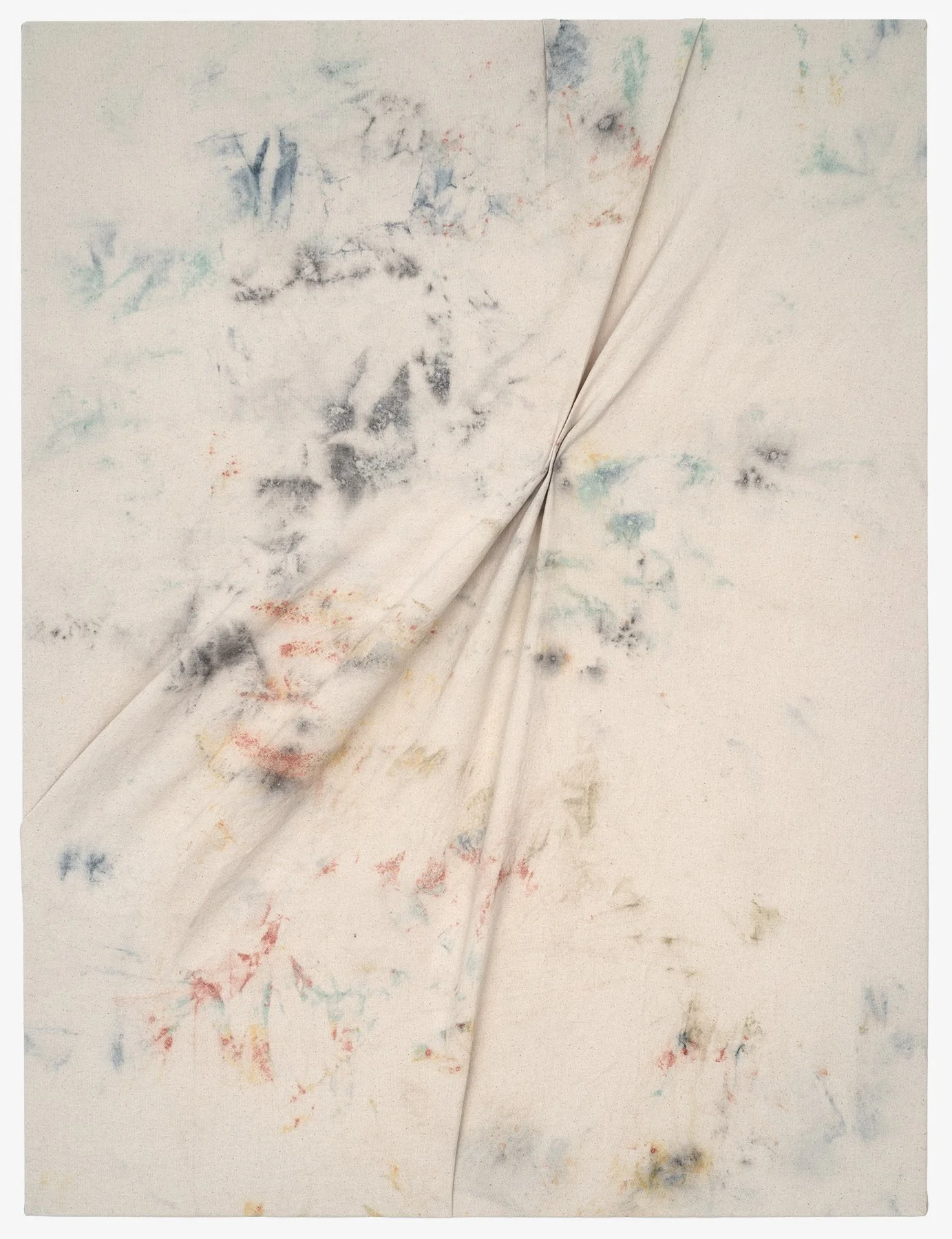   The Sea Grows , 2026                                                                                               earth pigments on stitched canvas                                                                                                    