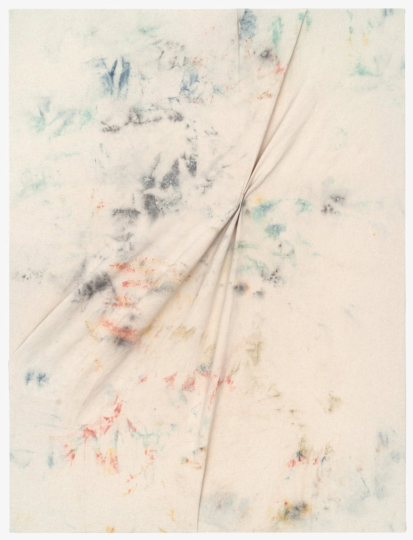   The Sea Grows , 2026                                                                                               earth pigments on stitched canvas                                                                                                    