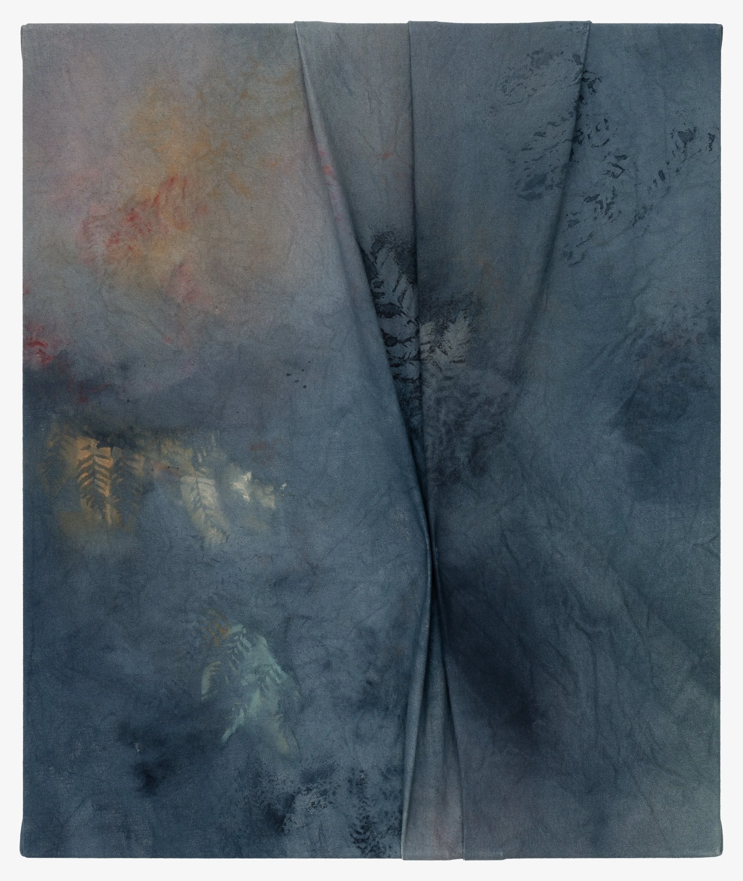   Following the Star , 2026                                                                                               earth pigments and acrylic on stitched canvas                                                                                   