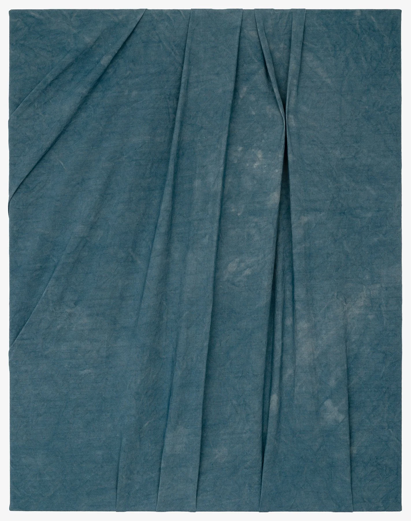   Water In Your Hands , 2026                                                                                               indigo dye on stitched linen                                                                                                  3