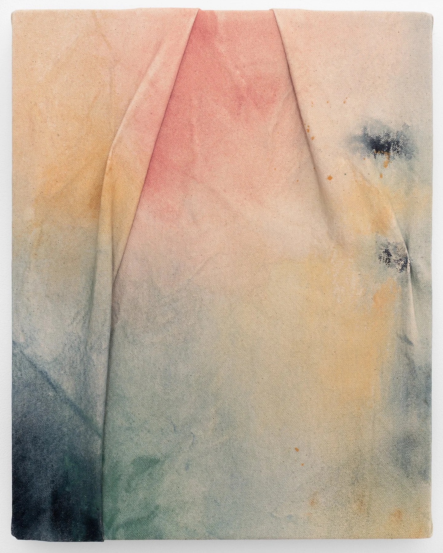   Faded Sun,  2023                                                                                              earth pigments and acrylic on stitched canvas                                                                                             