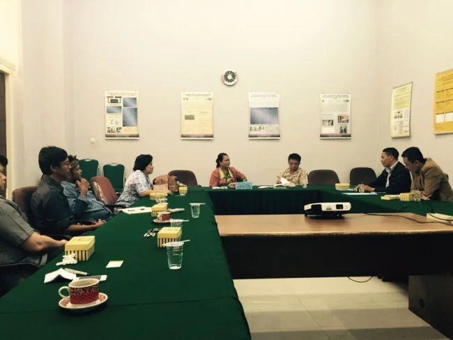 Meeting among Wadah Foundation, LPPM-UNPAR and the Village Head of Arjasari at Campus of UNPAR in Bandung - September 30, 2015