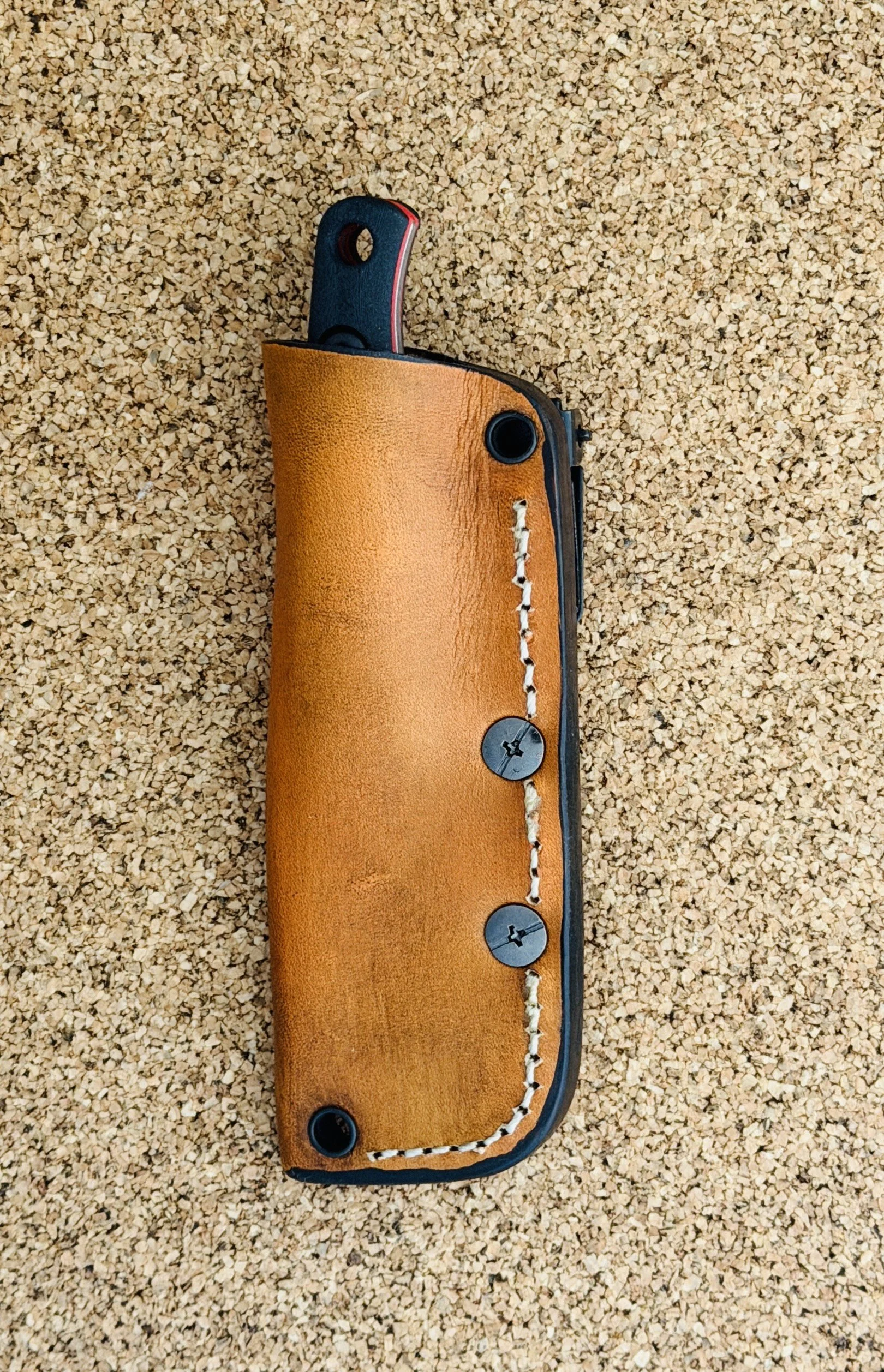 Minnow in the pocket Leather Sheath with Ulticlip