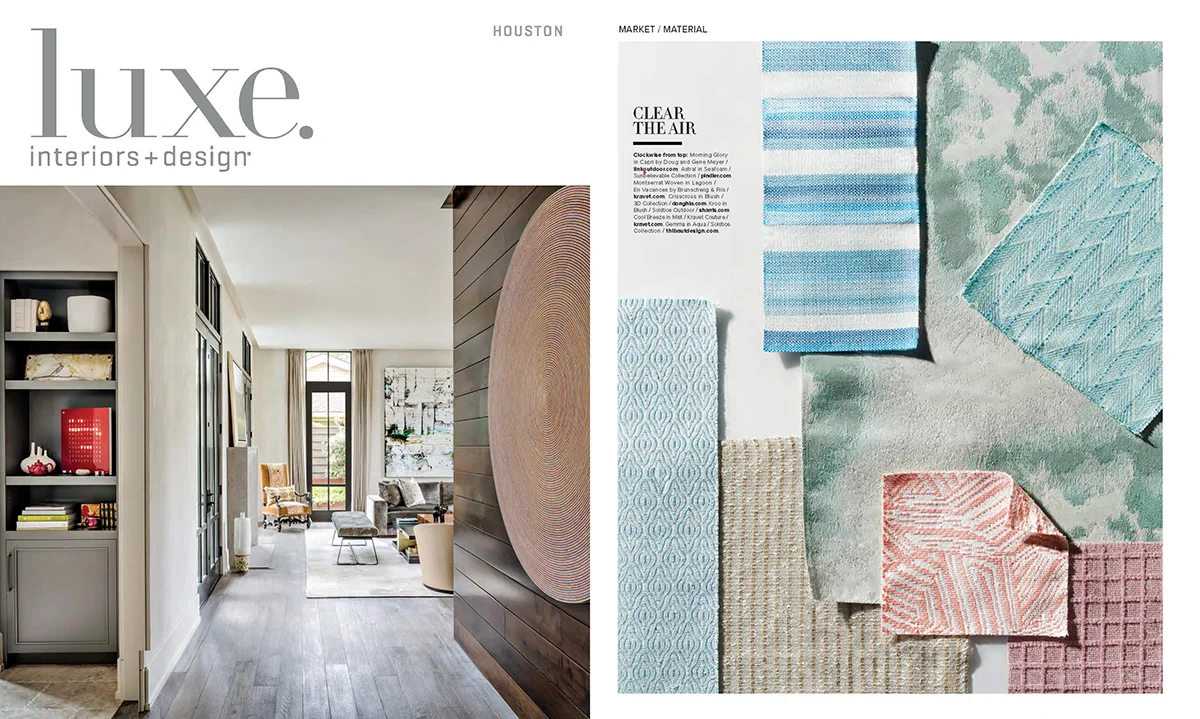 Luxe Interiors + Design Houston 2019, featuring Morning Glory in Capri