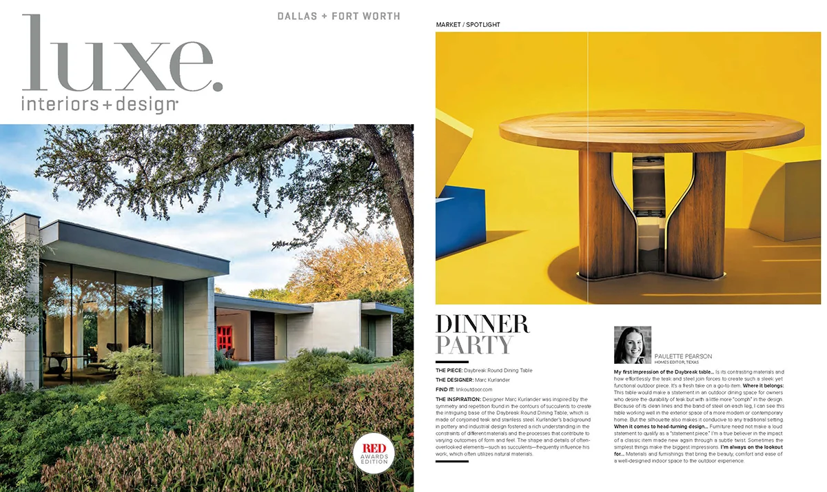 Luxe Interiors + Design 2018, featuring the Daybreak Round Dining Table