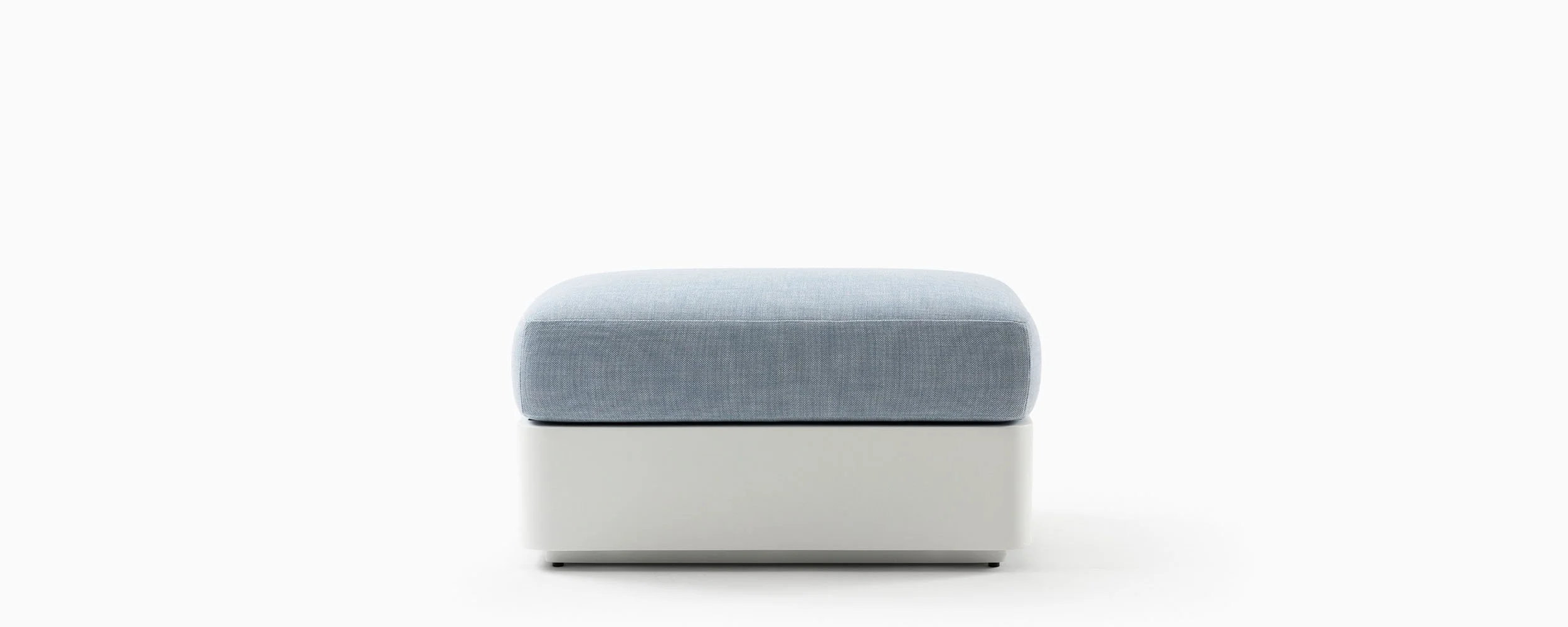 Riviera Ottoman in Bone White (NEW)