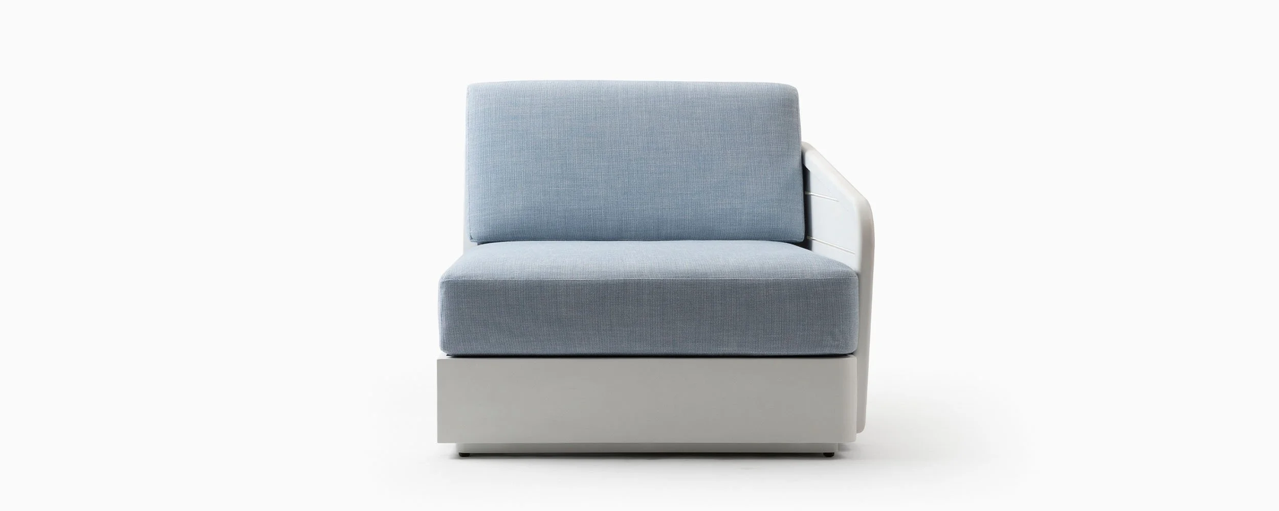 Riviera Right Arm Sectional Sofa in Bone White (NEW)