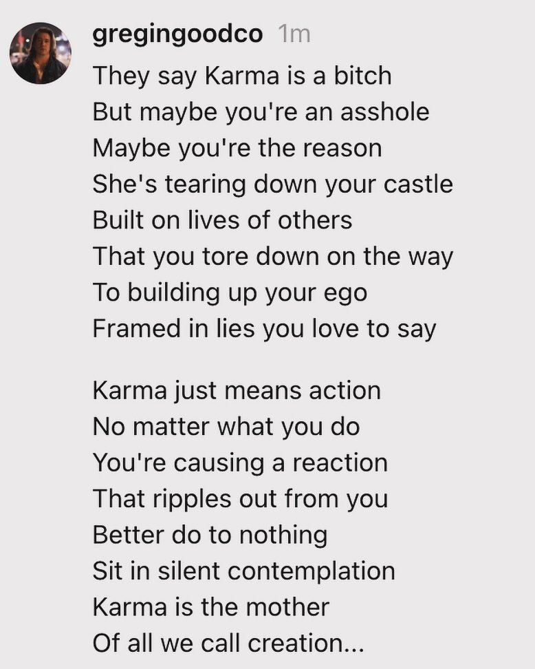 Is this #poetry yet? 😆 a little song I was singing to myself while walking my dog this morning and posted on Threads for the hell of it&hellip;if I were to follow through and make this a GIGC song, I&rsquo;d change &ldquo;maybe you&rsquo;re an  assh