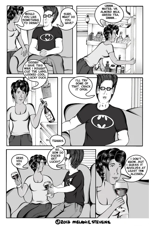 " Dinner and Some Movies " October 4, 2013 Black Picket Fences webcomic