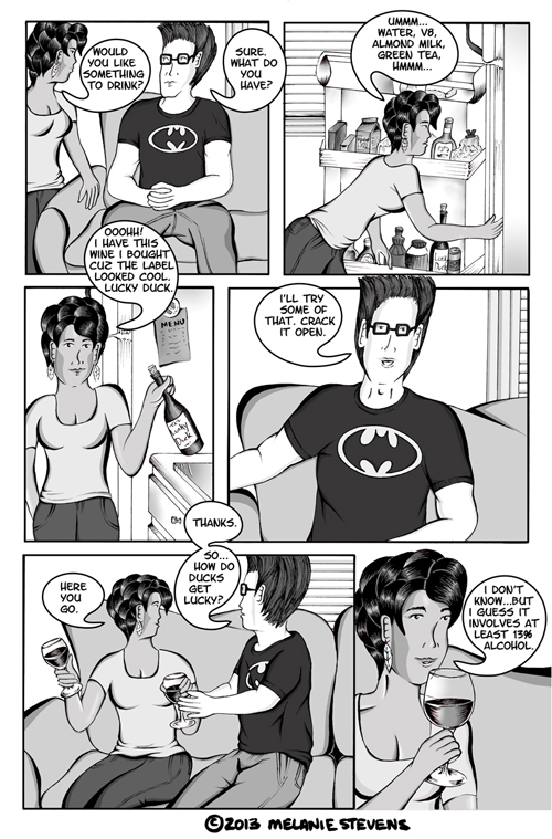 " Dinner and Some Movies " October 4, 2013 Black Picket Fences webcomic