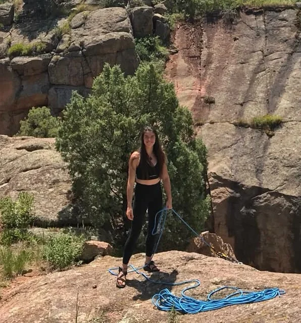Rock Climbing near my house in Boulder, Colorado