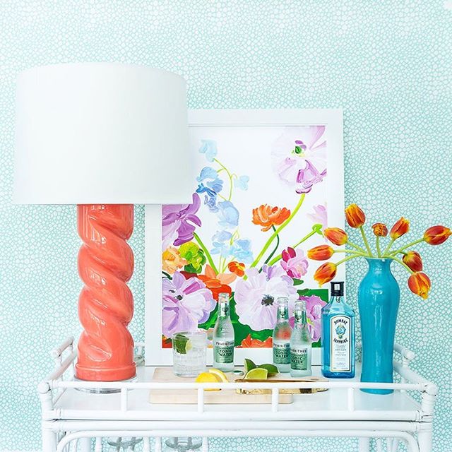 Twist &amp; shout it&rsquo;s Friday &amp; officially summer! Cheers to the weekend (and our twist lamp being available in 15 beautiful colors) swipe for full palette! Wishing you a great one! #twistlamp #madeinamerica #shopsmall 📷 @martaxperez