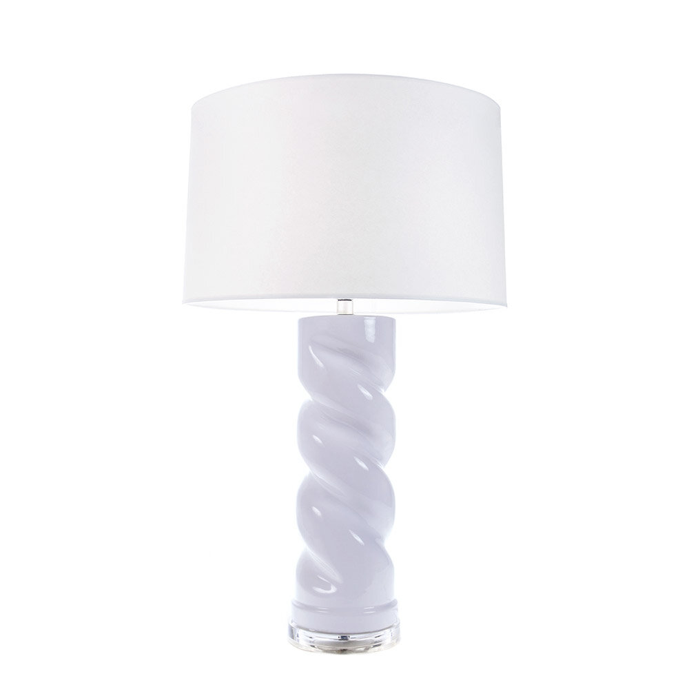 Twist Lamp in Pale Lilac