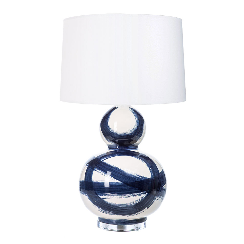 Brushstroke Lamp in Navy