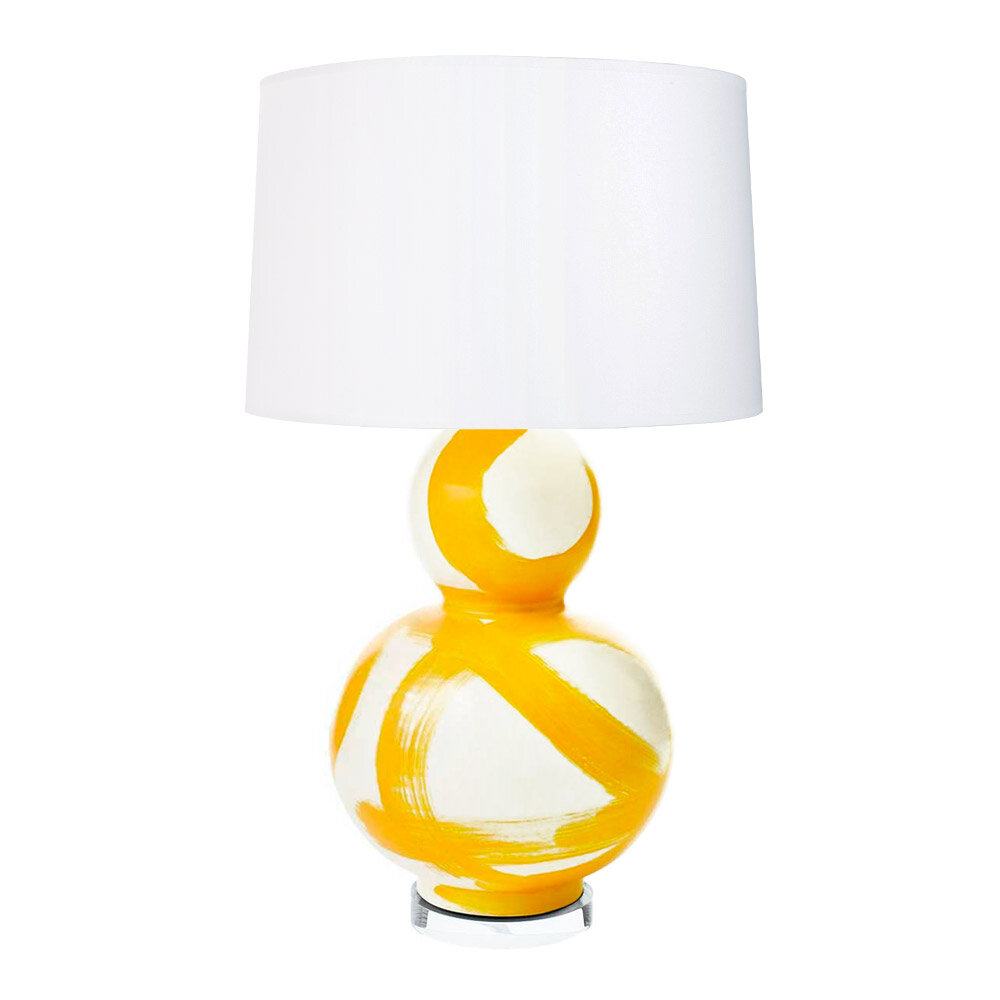 Brushstroke Lamp in Yellow