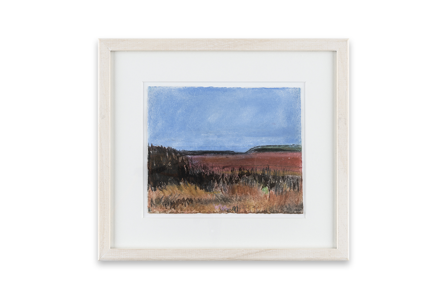 59 A Summer's Glimpse of the Sea, 9 x 15 cm, pastel and mixed media on paper