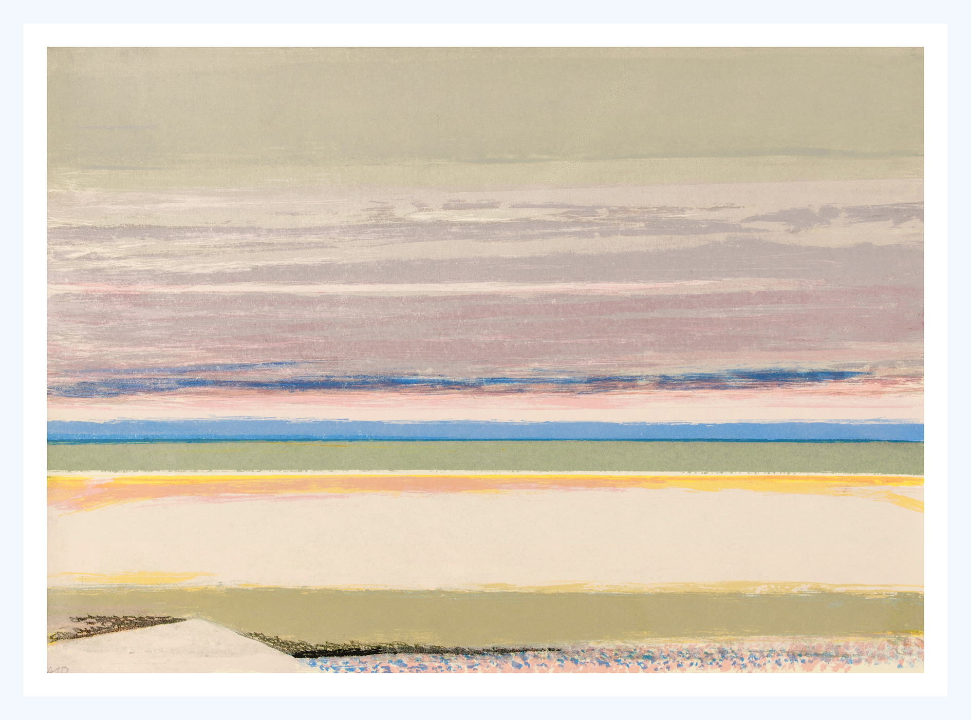 18 Shoreline, 38x52cm, screen print, ed of 5