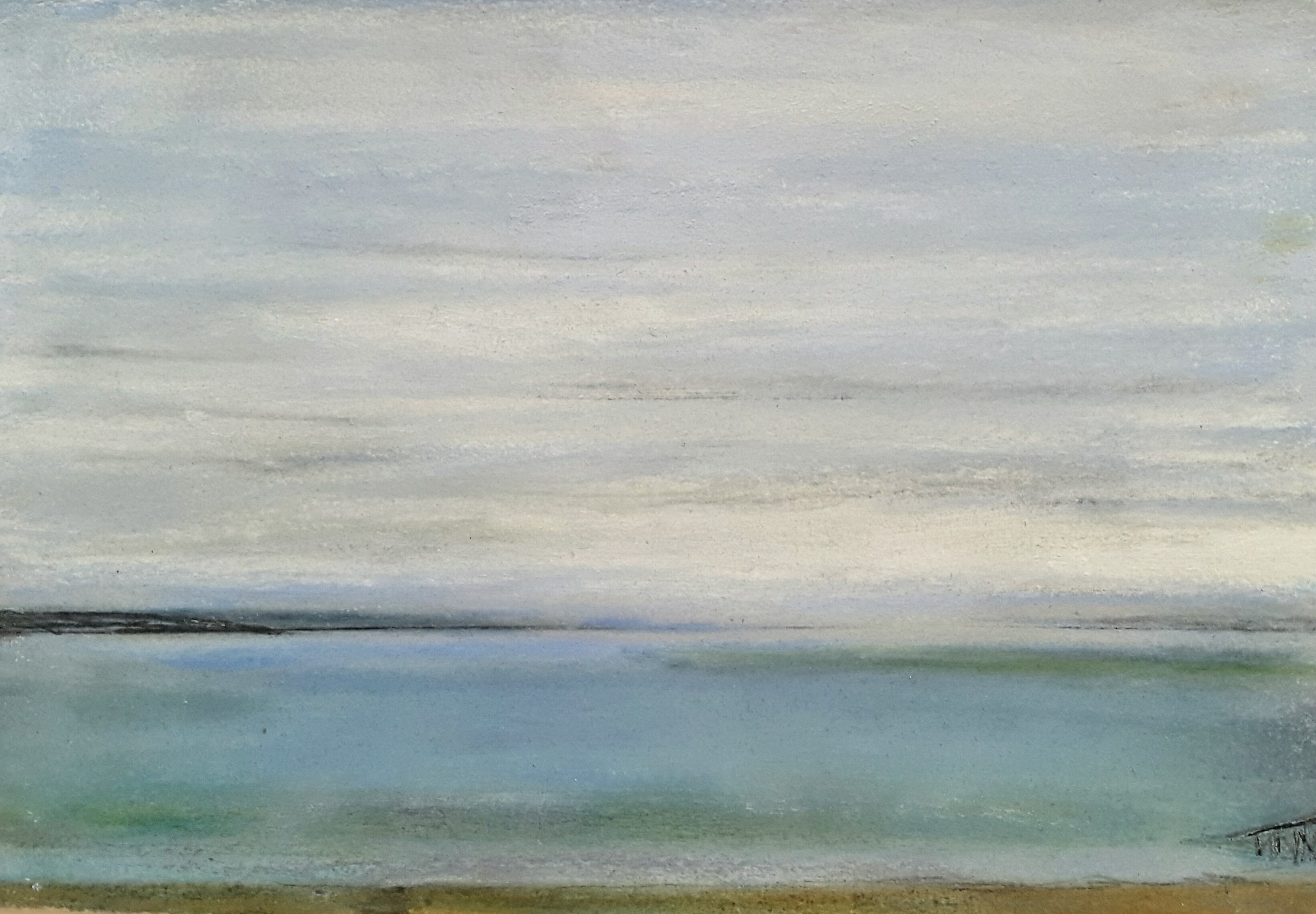 27 Winter Sea, 15x21cm, pastel and mixed media on paper
