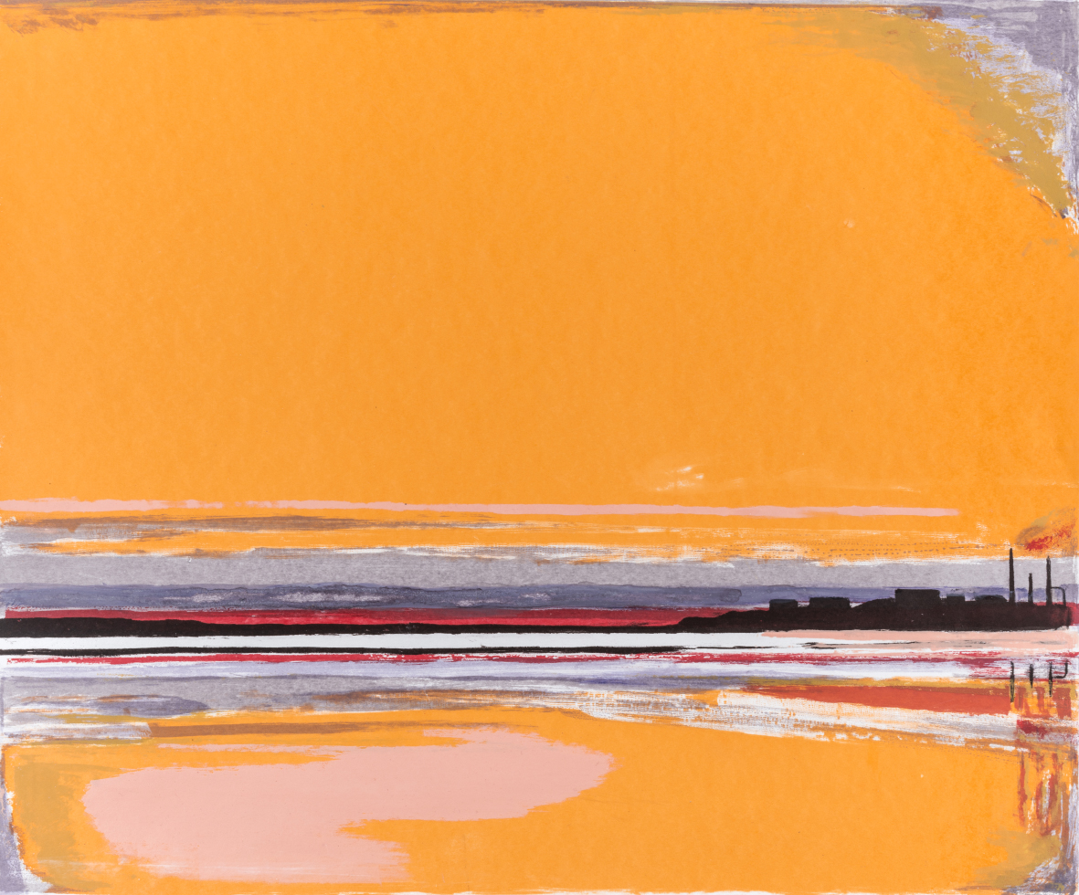 42 Smoke and Reflections, 65x70cm, screen print, ed of 3