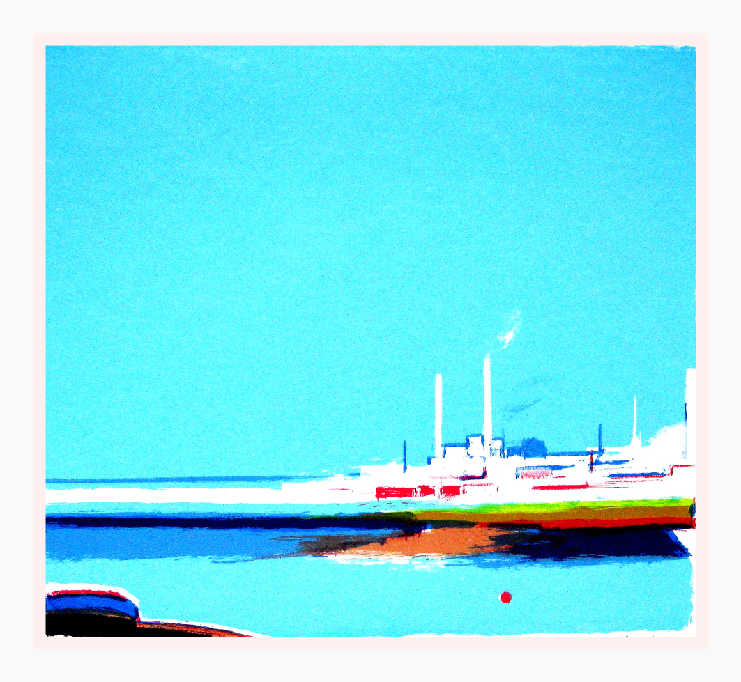 41 Refinery, 52x55cm, screen print, ed of 20