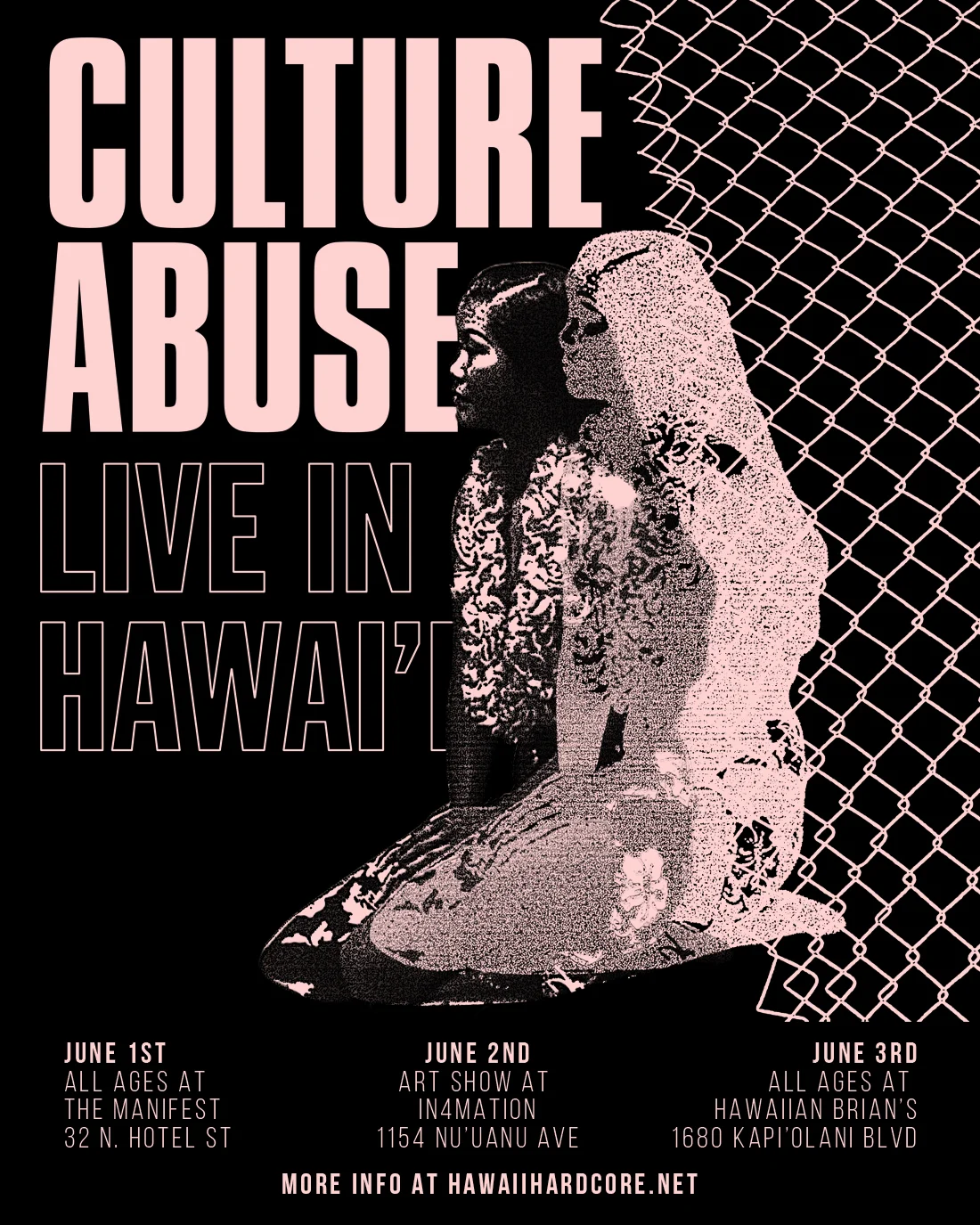 June 3rd at The Studio in Hawaiian Brian's w/, TBA, Out of Bounds, and Earl Grey. 1680 Kapiolani Blvd. Doors 730 Music 8-11pm $10 ALL AGES. Facebook Event Page.