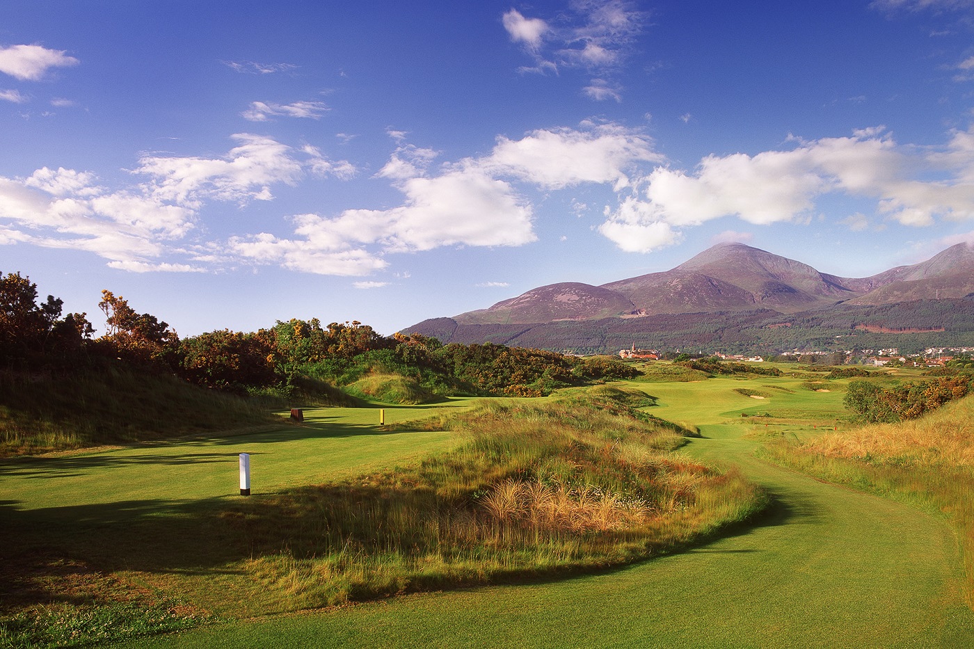 golf hole Northern Ireland hole #3 golf Greeting card Royal County Down Irish golf 6x4.5 blank card golf club green golf course