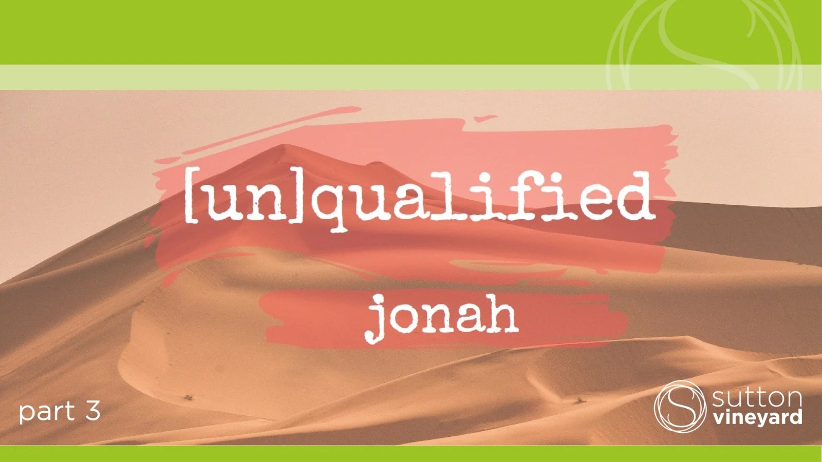 (Un)qualified Part 3: Jonah – Jonah 3: 4-10