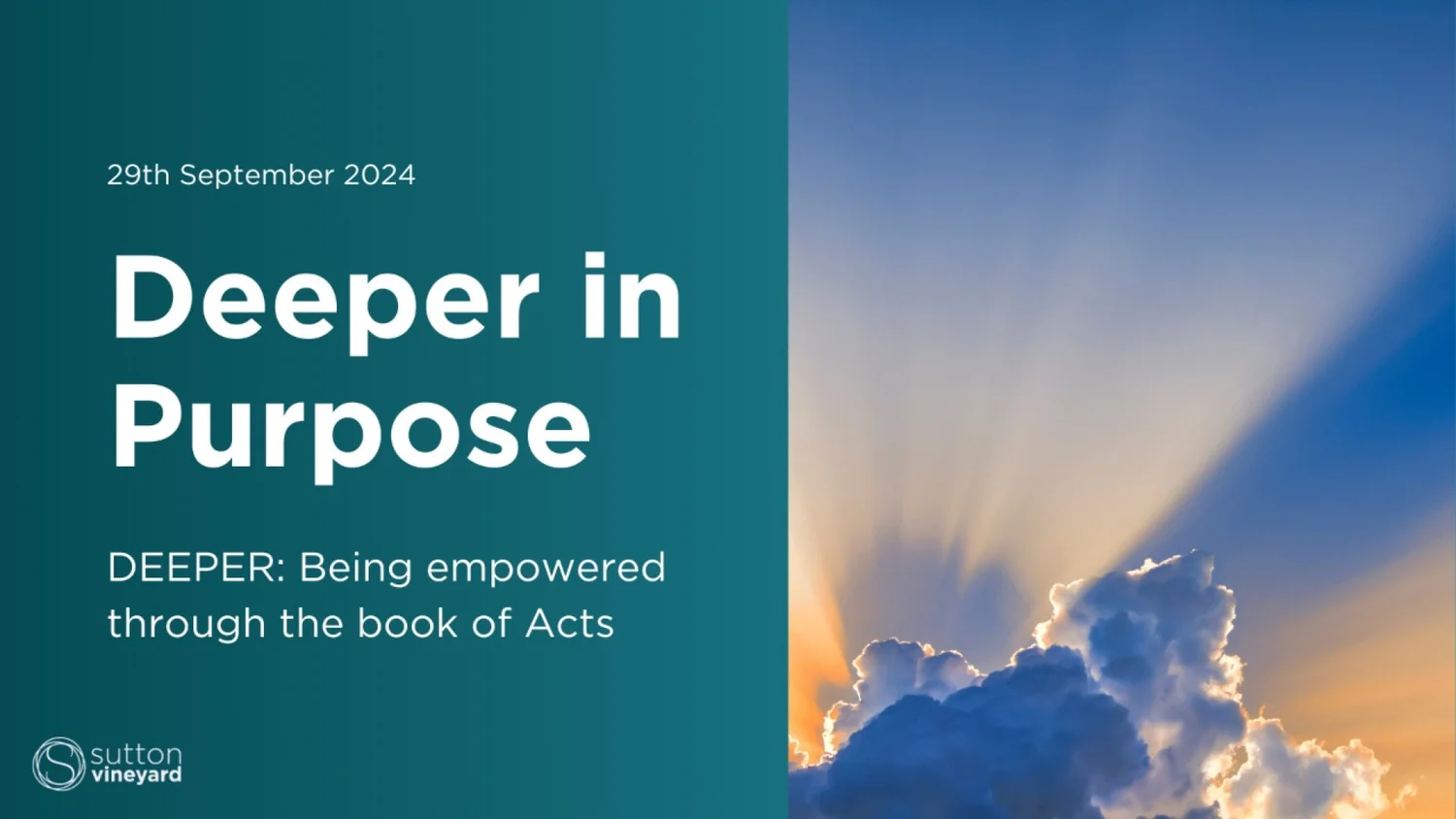Deeper: Being empowered through the book of Acts - Acts 1: 1-11 episode artwork