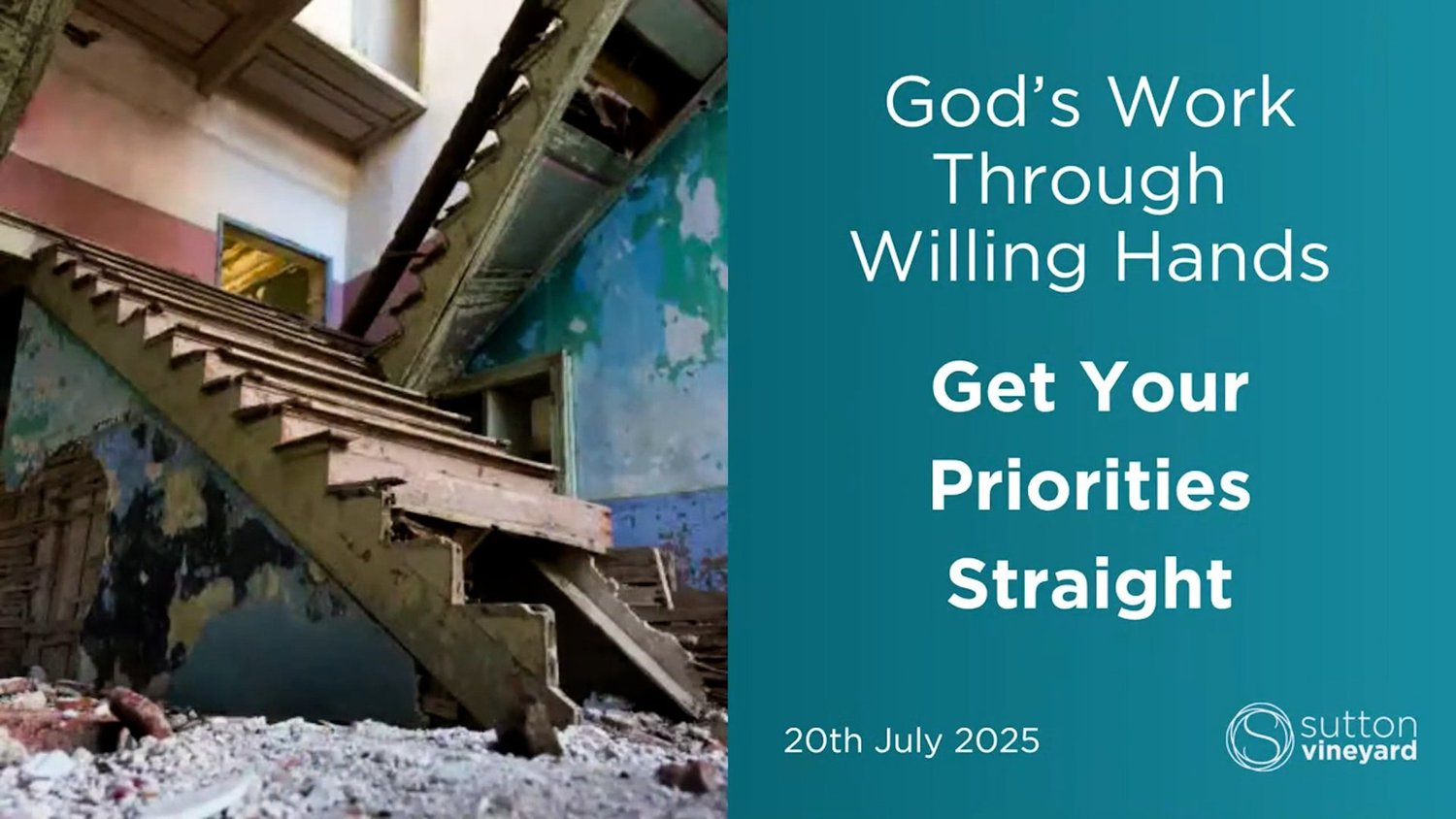 God's Work Through Willing Hands - Get Your Priorities Straight episode artwork