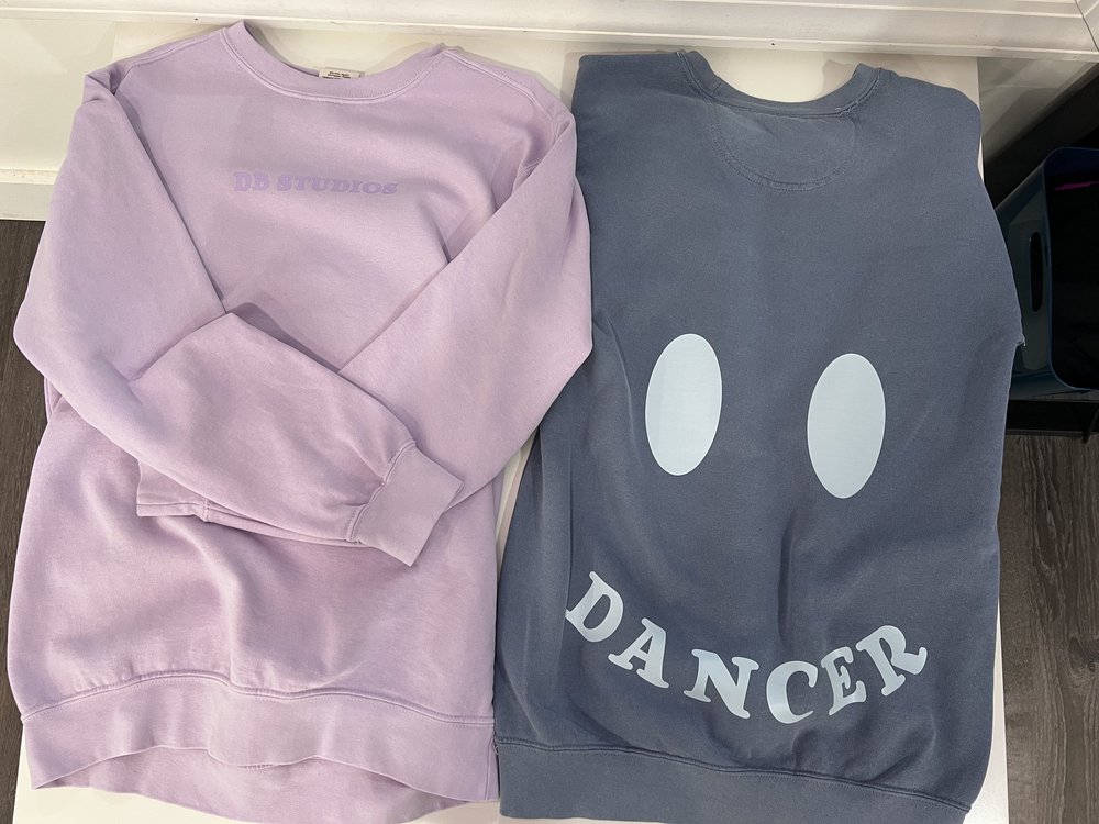 smiley face dancer sweatshirt
