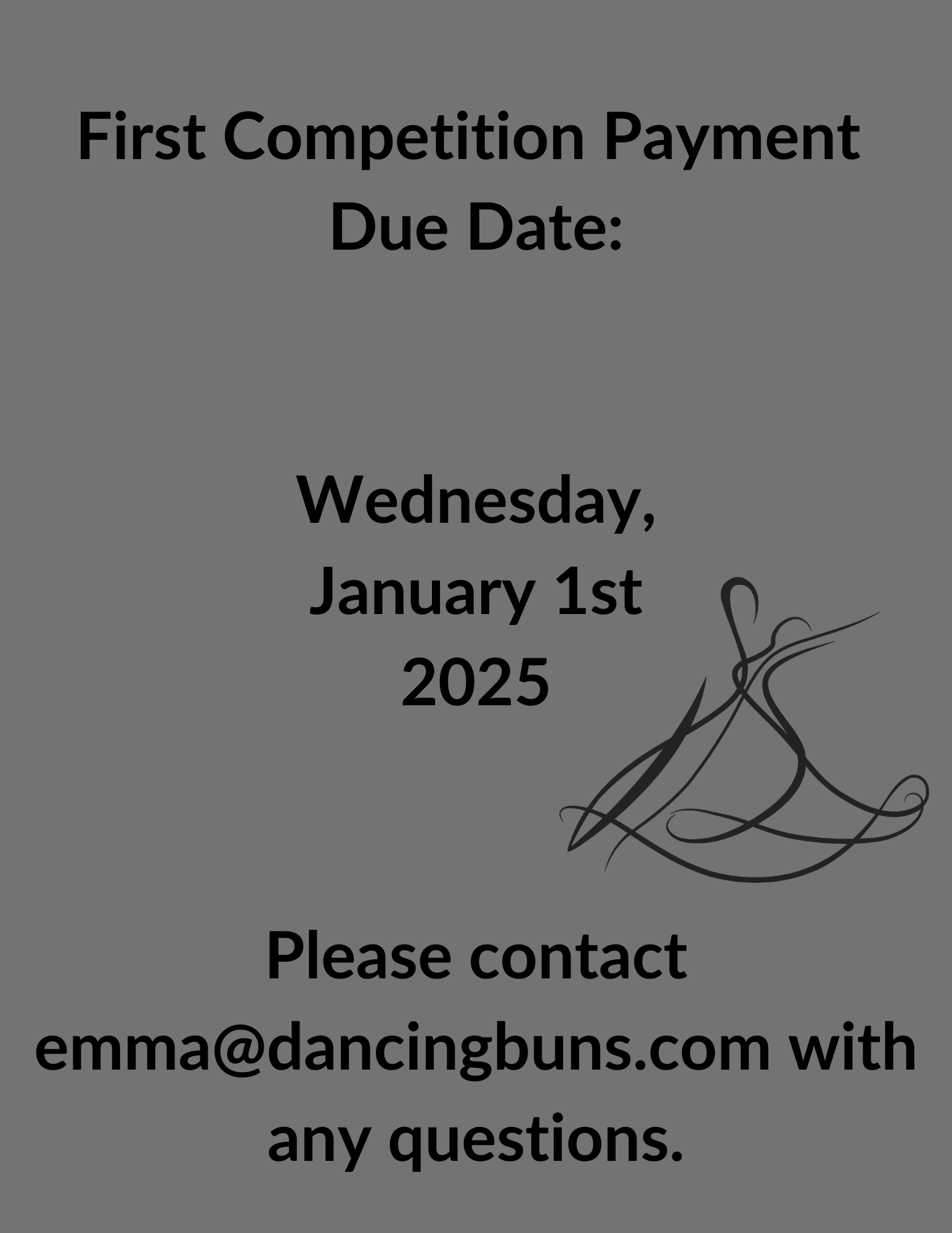 Competition Payment Due