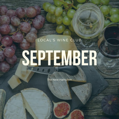 5th of September - Join us for our 6th Locals wine club!