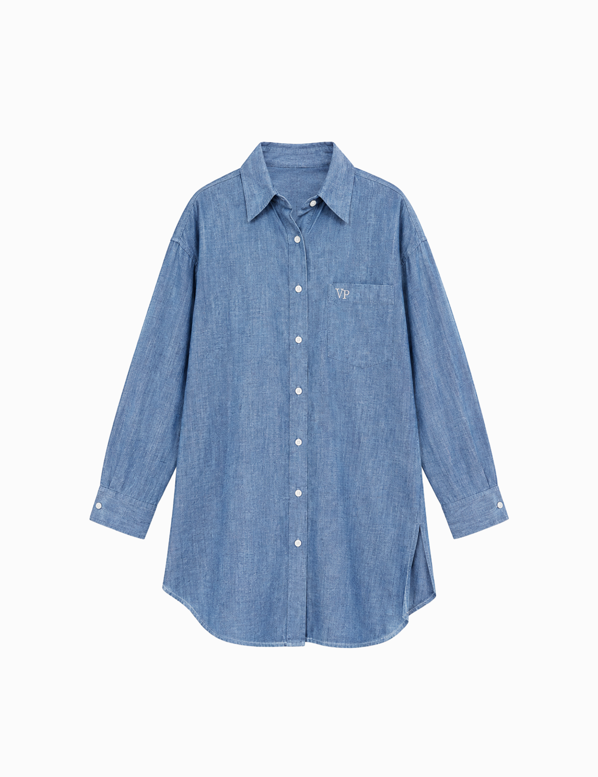 CHEMISE LIN OVERSIZE - DENIM