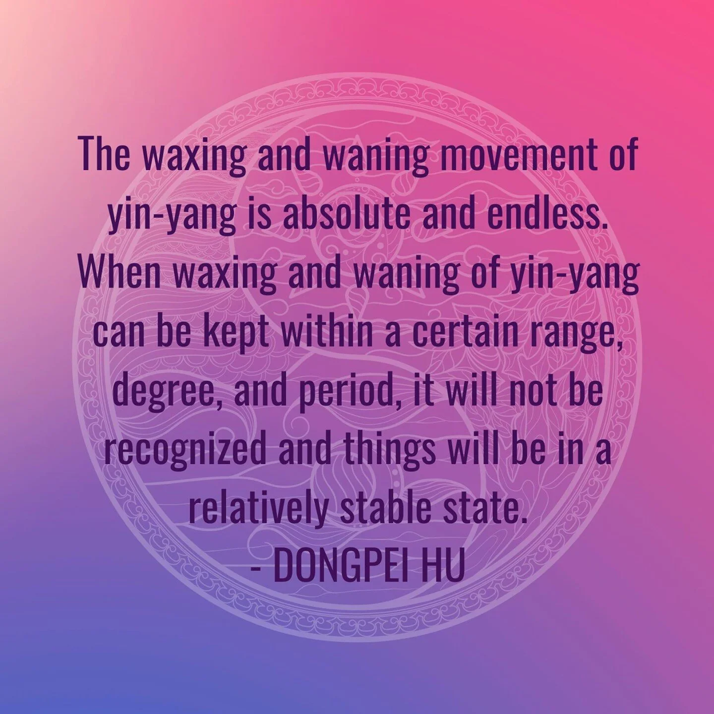 The #yin and #yang are always moving within us. ⁠
⁠
When the oscillations between the yin and yang are kept within a certain range, you will experience life as steady, stable, and grounded.⁠
⁠
How would it feel to know that you are safe, that everyth