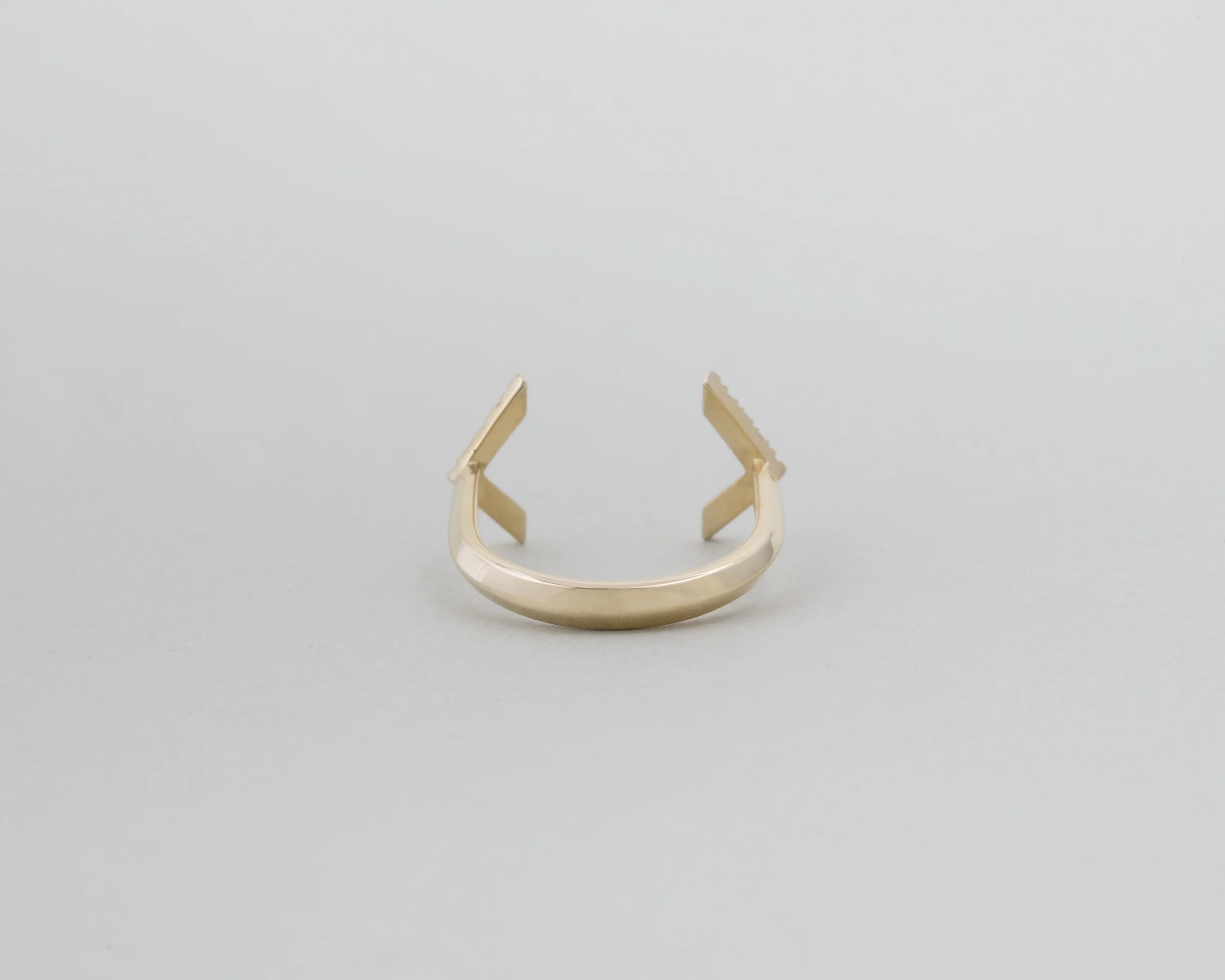maia gold open ring diamonds