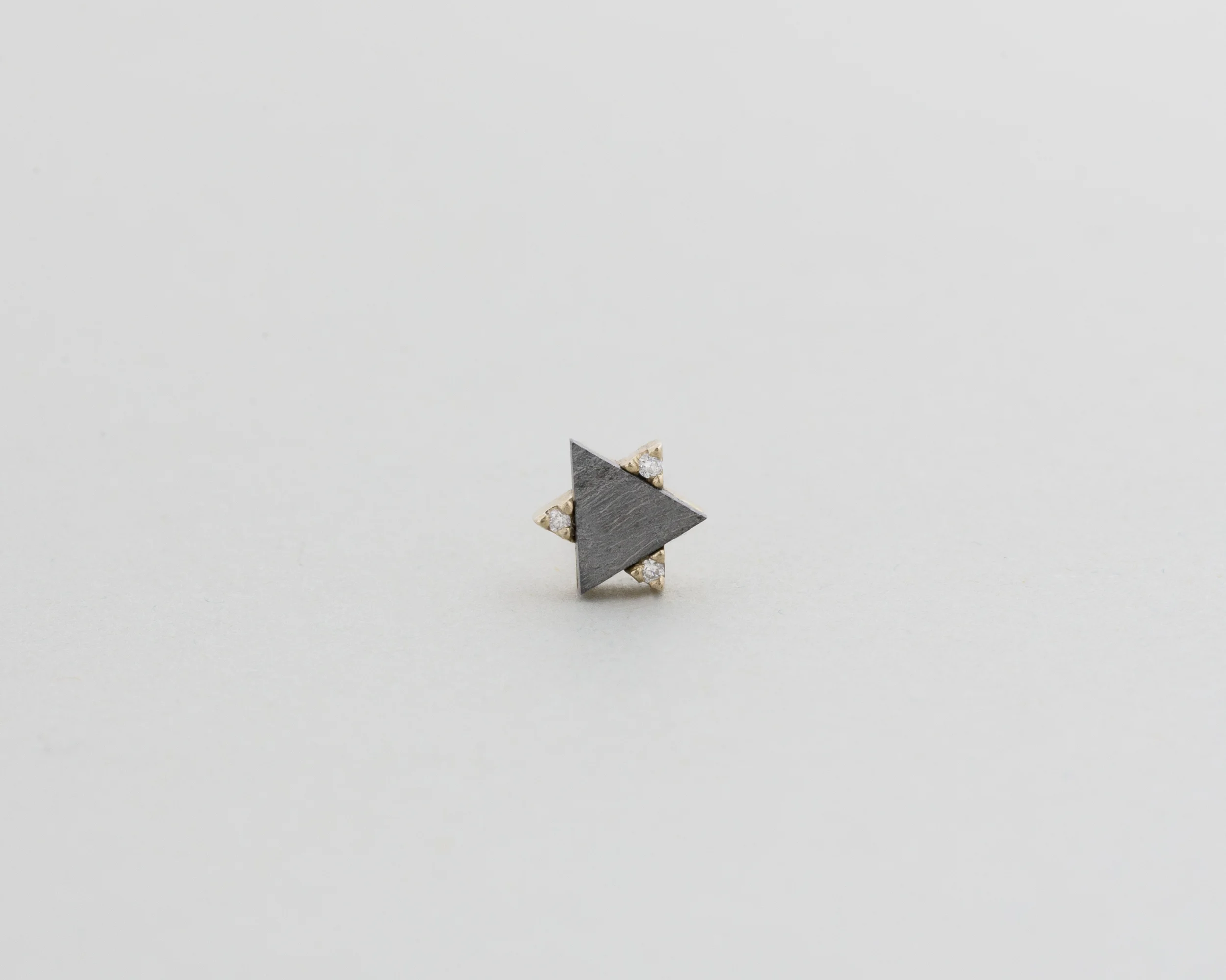 aether gold meteorite stud earrings
