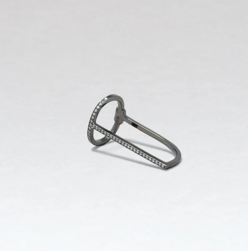 polaris silver fingertip ring