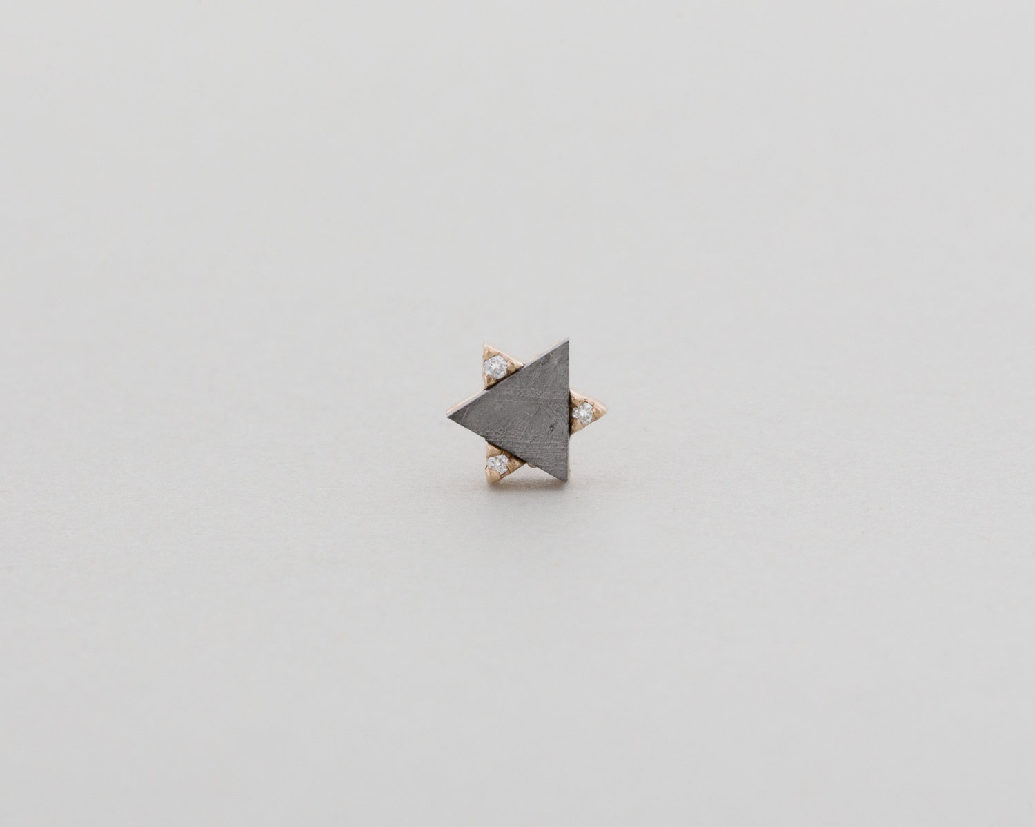 aether gold meteorite stud earrings