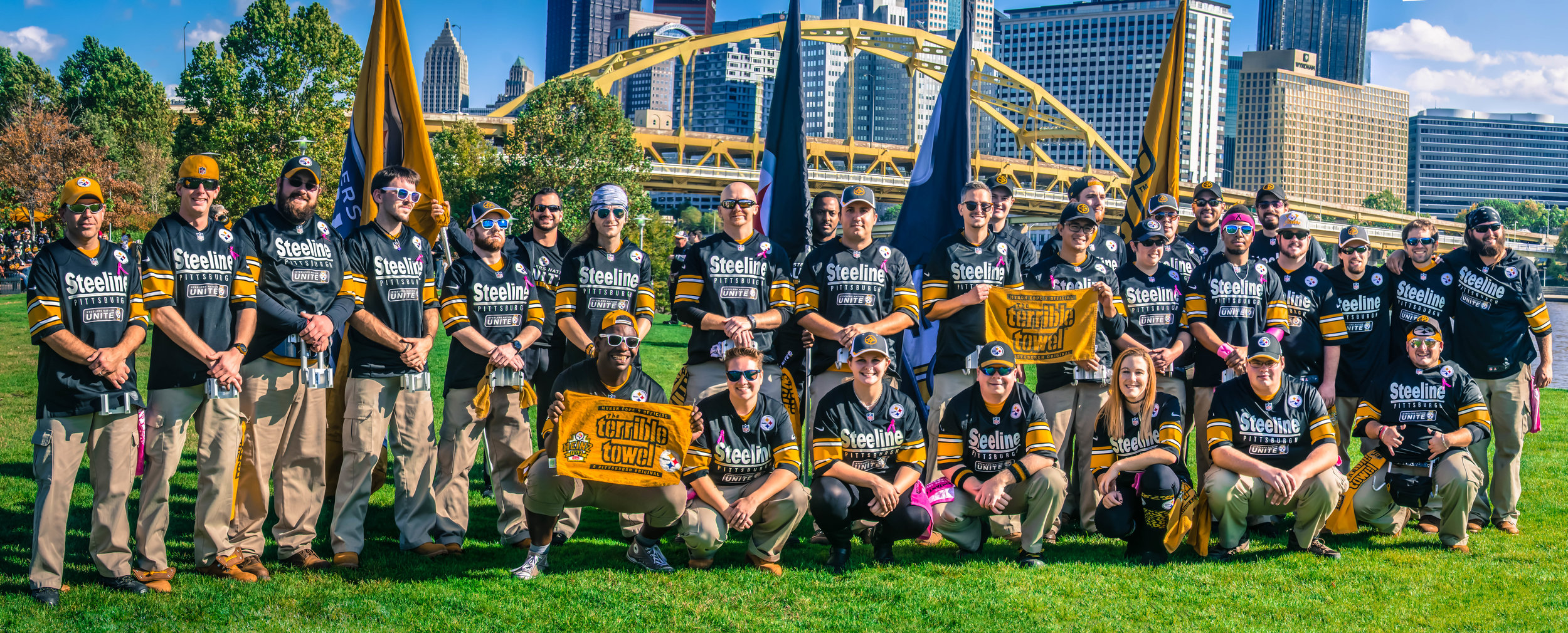 4 years later, and after 3 seasons working for the team, the full Steeline before a Steelers game on October 23rd, 2016 at Heinz Field.