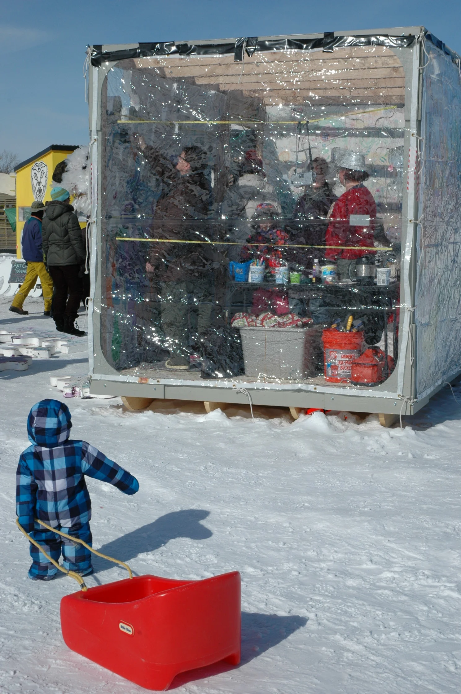 A good time is had by all at the Art Shanty Projects!