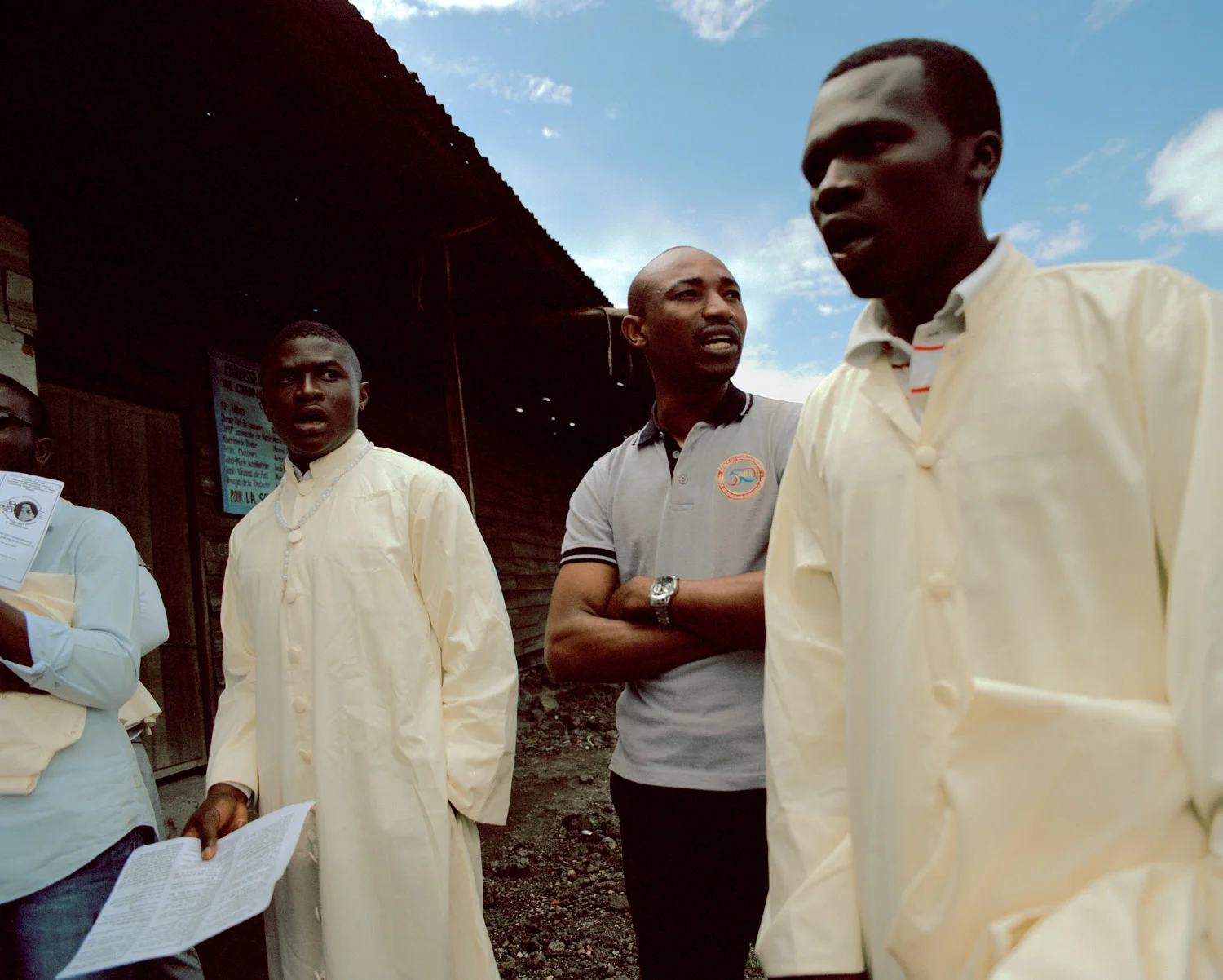 The choir of the church of the Anuarite de Goma, North Kivu Province, Eastern DRC.